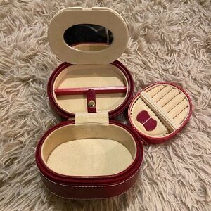 Elegant Red Jewelry Case